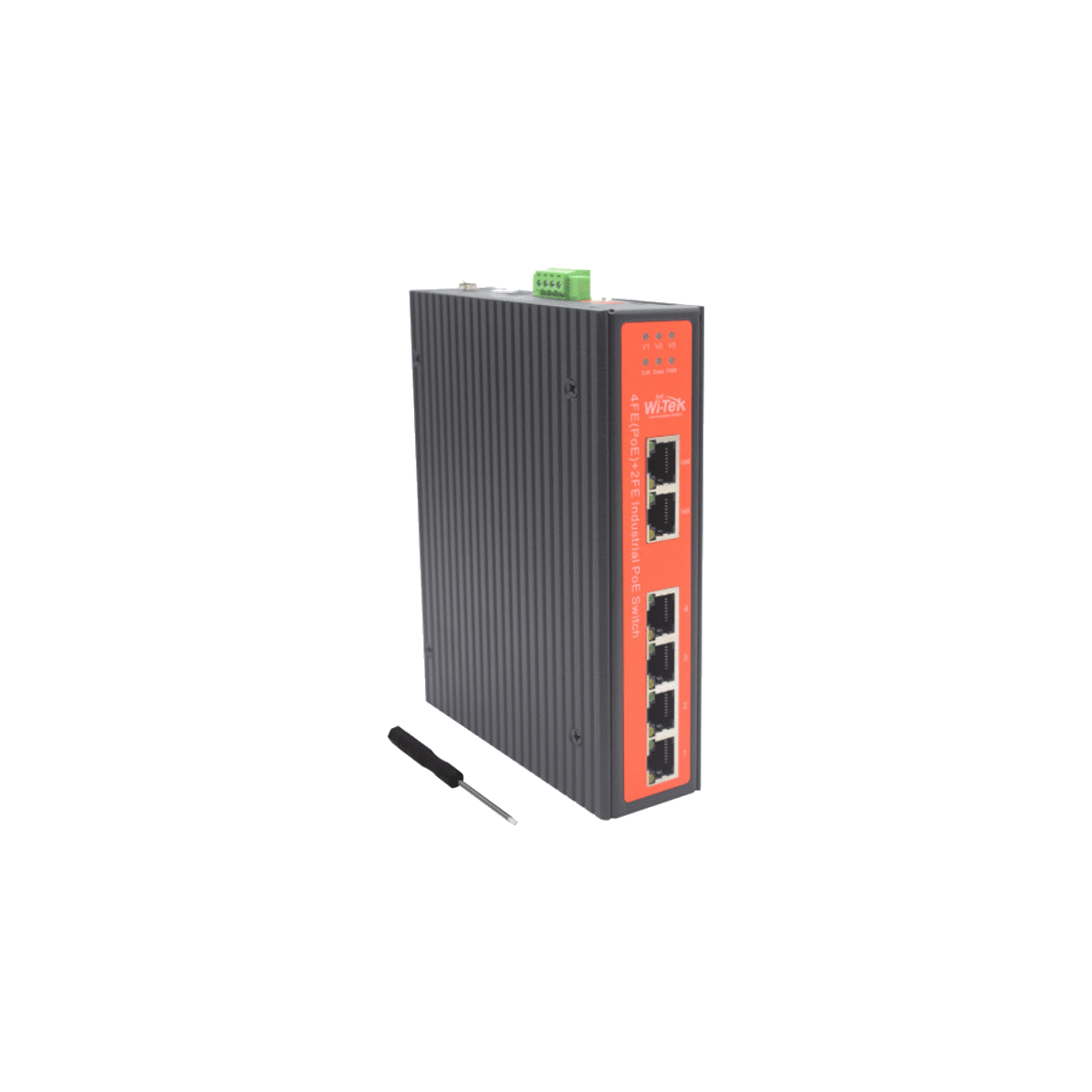 switch-industrial 6-портов PoE комутатор Wi-Tek WI-PS206-IV2 - Image 1
