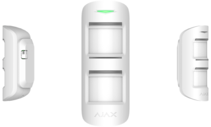 Ajax MotionProtect Outdoor 12895.33.WH1 Външен безжичен детектор за движение с антимаскиращата система и имунитет към домашни любимци