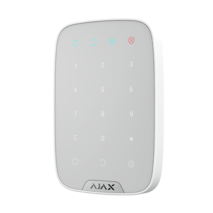 Ajax KeyPad 8706.12.WH1 Двупосочна безжична сензорна клавиатура