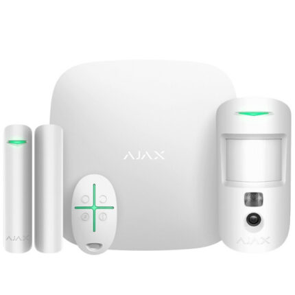 Ajax StarterKit Cam Plus 20294.66.WH1 Стартов комплект Hub 2 Plus за изграждане на системи за сигурност Ajax