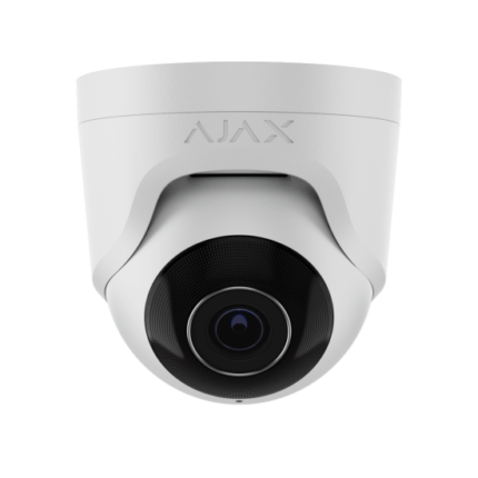 Ajax TurretCam 64923.197.WH1 5 Мегапикселова куполна IP камера с IR до 35м, 2.80 mm
