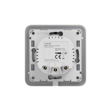 AJAX LightCore 45112.142.NC Безжичен интелигентен електрически ключ - основа + монтажна рамка (девиаторен)