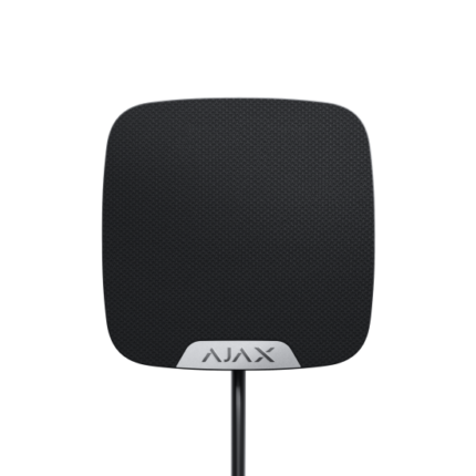 AJAX Home Siren 30861.11.BL1 Жична вътрешна сирена с регулируема сила на звука 85 - 105 dB, черен корпус