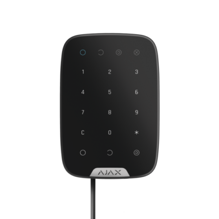AJAX KeyPad 30865.12.BL1 Жична сензорна клавиатура за работа с хибридни алармени системи Ajax Fibra, черен корпус