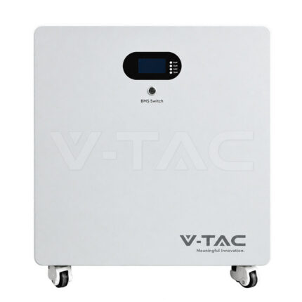 V-TAC 16.07kWh LiFePO4 Батерия IP20 6000 Цикъла Дизайн Бяло Тяло — VT-48290