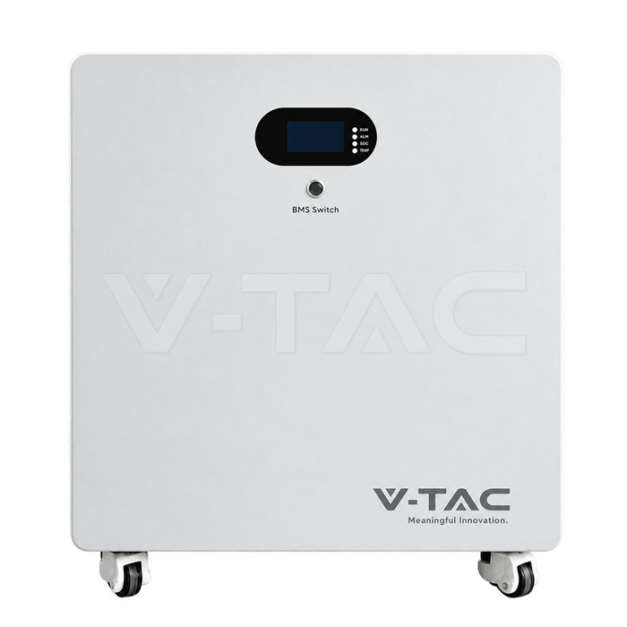 V-TAC 16.07kWh LiFePO4 Батерия IP20 6000 Цикъла Дизайн Бяло Тяло — VT-48290 V-TAC 16.07kWh LiFePO4 Батерия IP20 6000 Цикъла Дизайн Бяло Тяло — VT-48290