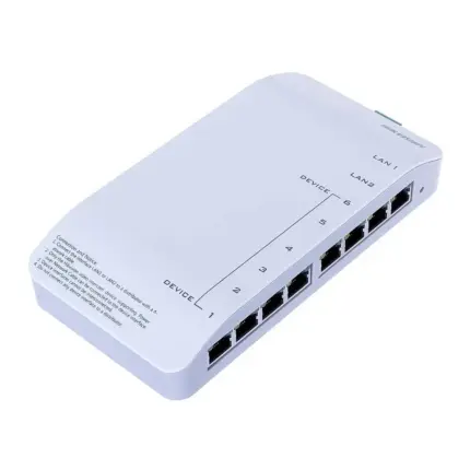 Hikvision DS-KAD606-P разпределител за IP видеодомофони, 8 порта
