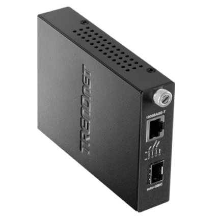 TRENDnet TFC-1000MGA — Gigabit RJ45 към SFP медиен преобразувател