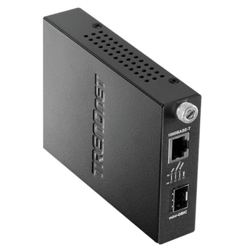 TRENDnet TFC-1000MGA — Gigabit RJ45 към SFP медиен преобразувател TRENDnet TFC-1000MGA — Gigabit RJ45 към SFP медиен преобразувател