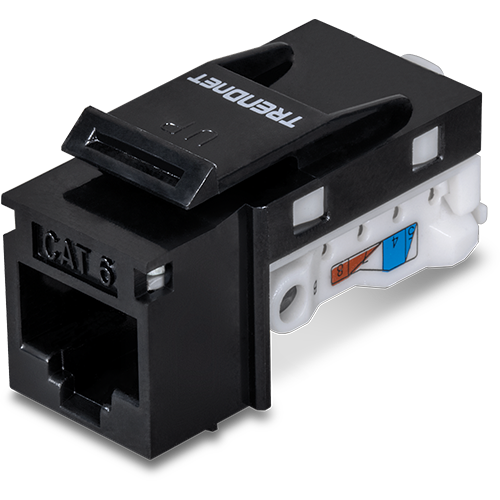 TC-K25C6BK — черен Cat6 Keystone RJ45 жак, 1 бр. TC-K25C6BK — черен Cat6 Keystone RJ45 жак, 1 бр.