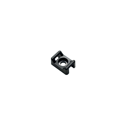 TAC-2-B — черни държачи за кабелни превръзки, 23 × 16 × 10 mm, 100 бр.