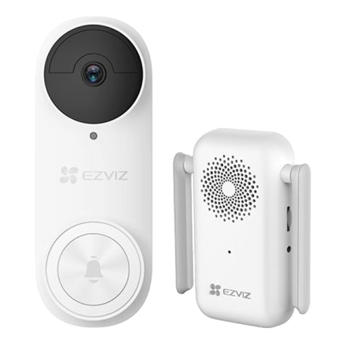 EZVIZ DB2 Pro — комплект видеозвънец 2K+ и вътрешен звънец