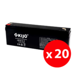 KIJO JS12-2.3-BAX — комплект 20 AGM акумулатора 12 V, 2,3 Ah