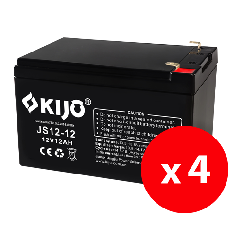 KIJO JS12-12-BAX — комплект 4 AGM акумулатора 12 V, 12 Ah KIJO JS12-12-BAX — комплект 4 AGM акумулатора 12 V, 12 Ah