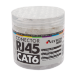 RJ45-CAT6-JAR — неекранирани RJ45 Cat6 конектори, буркан 100 бр.
