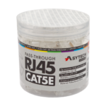 RJ45-CAT5-EZ-JAR — неекранирани RJ45 Cat5e EZ Pass-Through конектори, буркан 100 бр.