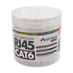 RJ45-CAT6-EZ-JAR — неекранирани RJ45 Cat6 EZ Pass-Through конектори, буркан 100 бр.