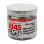RJ45M-CAT5-EZ-50U-JAR — екранирани RJ45 Cat5e EZ Pass-Through конектори, буркан 100 бр.