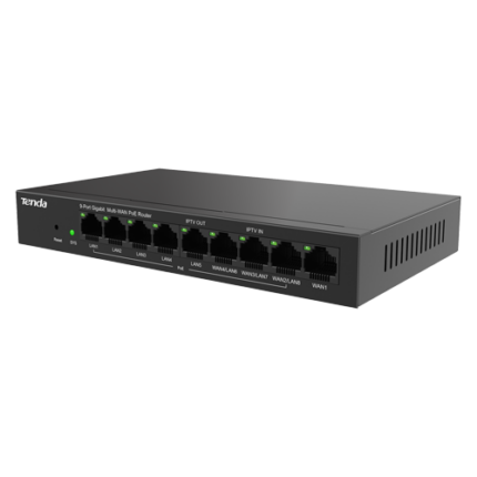 Tenda TND-G0-8G-POE — G0-8G-PoE Gigabit рутер, 8 × PoE+, 95 W