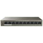 Tenda TEF1110P-8-63W — PoE+ суич с 8 PoE и 2 uplink порта