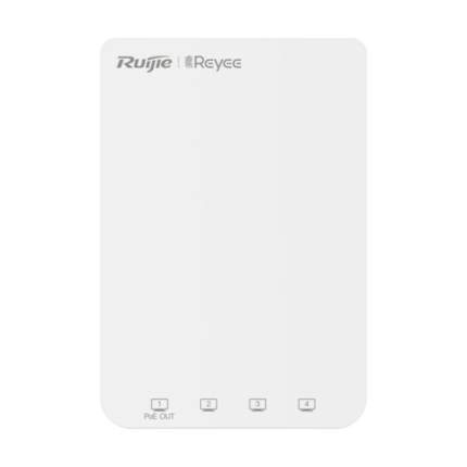 Ruijie Reyee RG-RAP1200(P) — стенна Wi-Fi 5 точка за достъп, 5 × Gigabit, PoE OUT