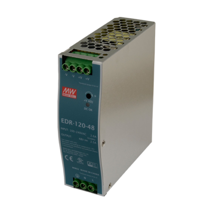 MEAN WELL EDR-120-48 — DIN захранване 48 V, 2,5 A, 120 W