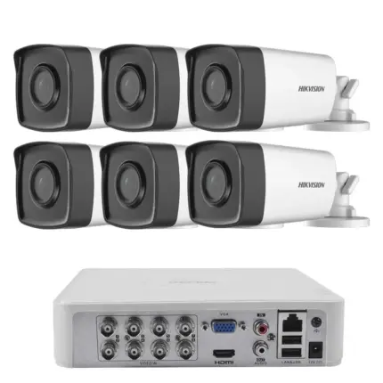 Комплект ZK6440W — 6 камери Hikvision 2 MP, 100 m кабел и 1 TB