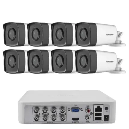 Комплект ZK8440W — 8 камери Hikvision 2 MP, 100 m кабел и 2 TB