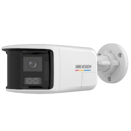 Hikvision DS-2CD1T67G2HP-LIUF-SL-2.8mm — 6 MP панорамна ColorVu IP камера 180°, двупосочен звук