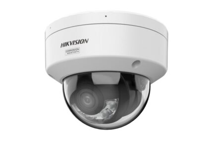 Hikvision DS-2CD2147G3-LIS2UY-2.8mm — 4 MP куполна ColorVu IP камера с микрофон, бяла