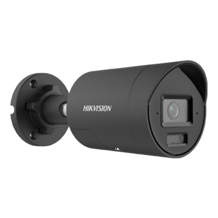 Hikvision DS-2CD2047G3-LI2UY-SL-2.8mm-BLACK — 4 MP ColorVu IP камера, 2.8 mm и двупосочен звук