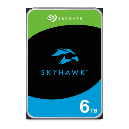 Seagate SkyHawk ST6000VX001 — вътрешен диск 6 TB, 3,5″ SATA за видеонаблюдение
