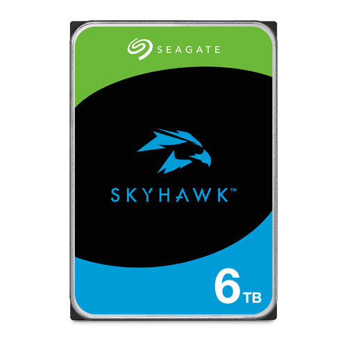 Seagate SkyHawk ST6000VX001 — вътрешен диск 6 TB, 3,5″ SATA за видеонаблюдение