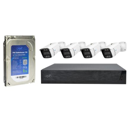 PNI-IMAX3L-1TB IPMAX POE 3LR комплект с 4 камери 3 MP и HDD 1 TB
