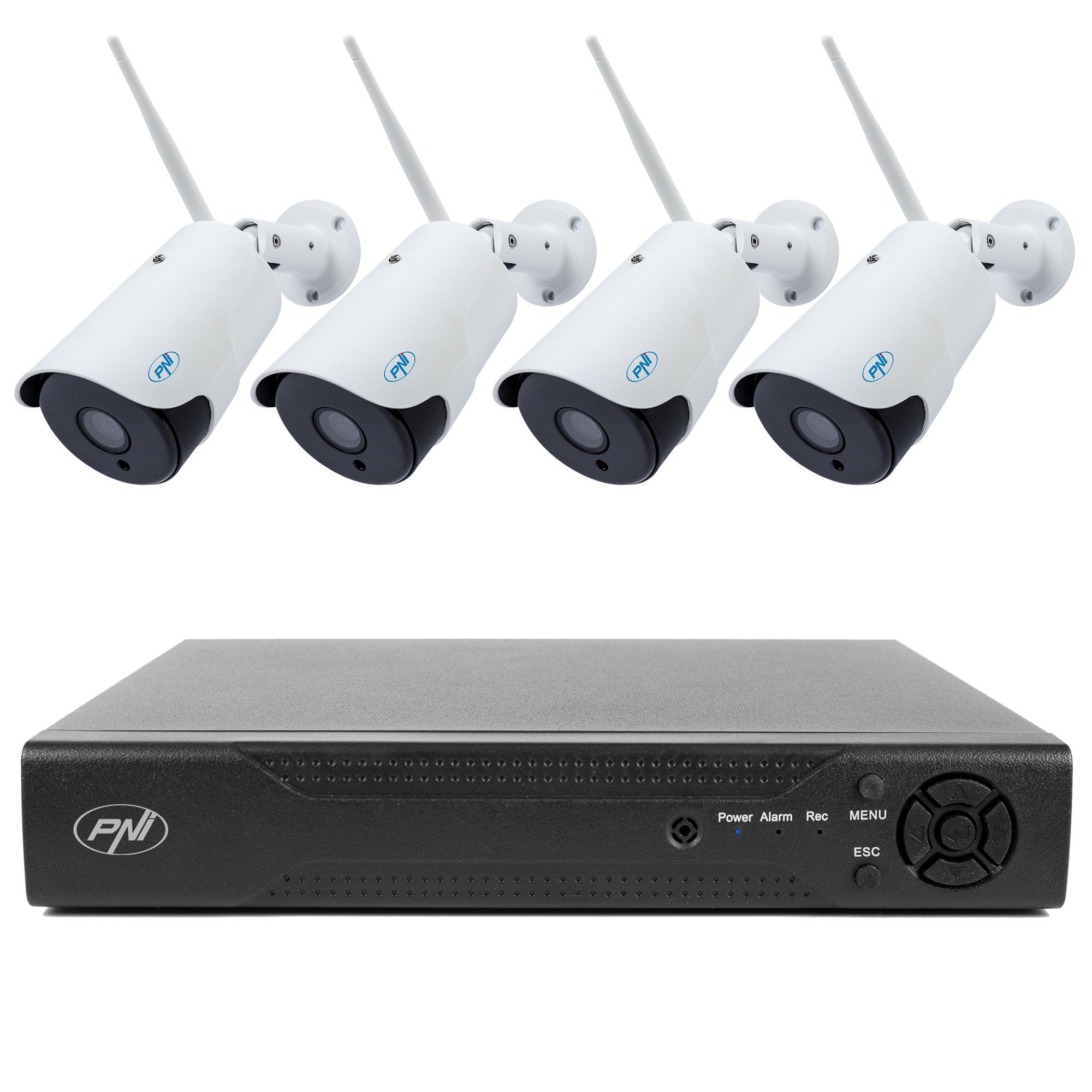 PNI IP716-IP52 — комплект с 4 Wi-Fi камери 2 MP и NVR PNI IP716-IP52 — комплект с 4 Wi-Fi камери 2 MP и NVR