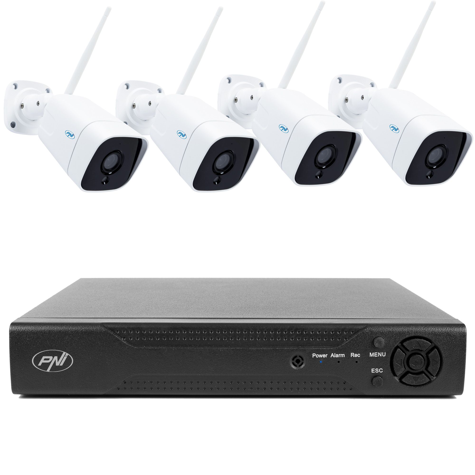 PNI IP716-IP55 — комплект с 4 Wi-Fi камери 5 MP и NVR PNI IP716-IP55 — комплект с 4 Wi-Fi камери 5 MP и NVR