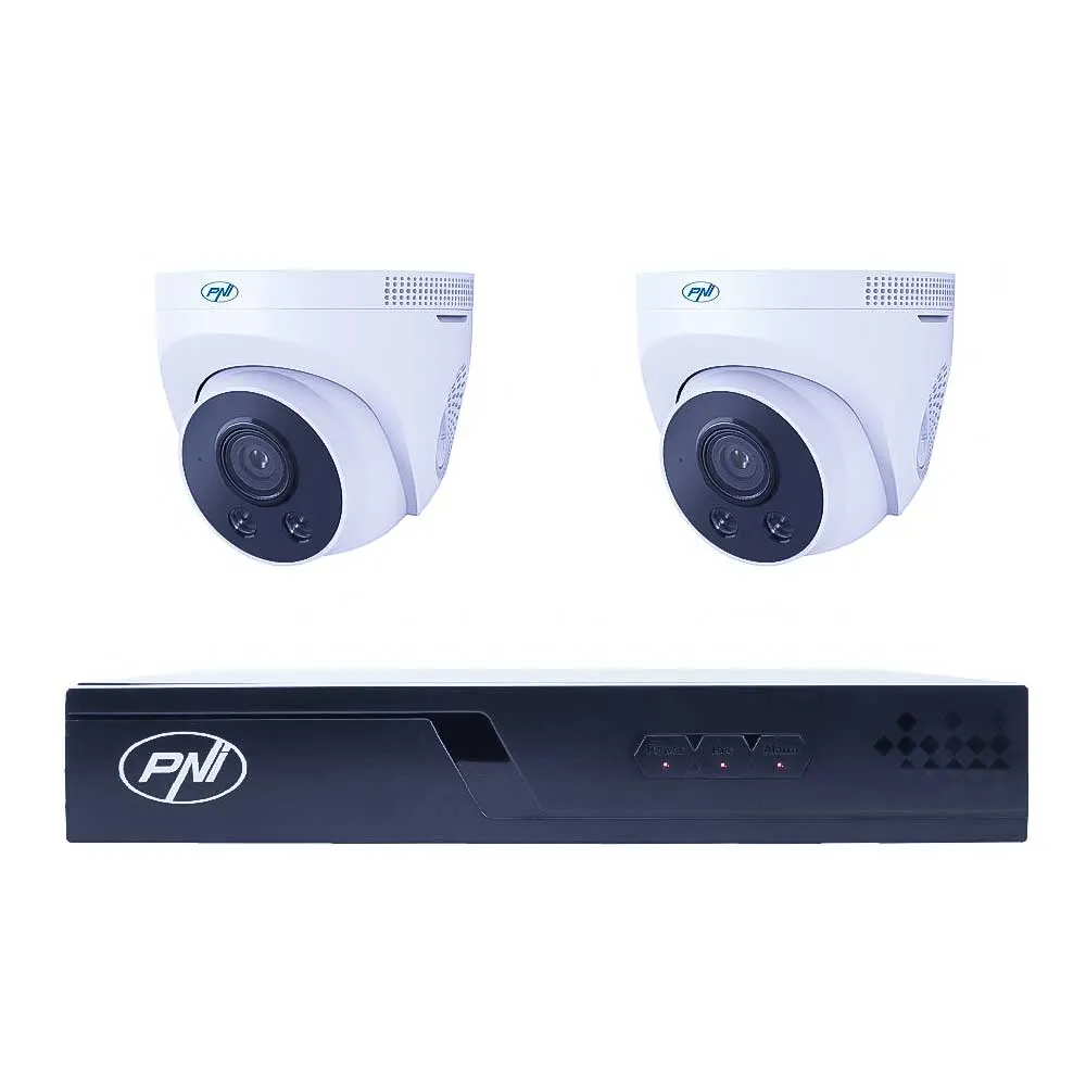 PNI House IP710-2IP5 — PoE комплект с 2 куполни камери 5 MP и кабели PNI House IP710-2IP5 — PoE комплект с 2 куполни камери 5 MP и кабели