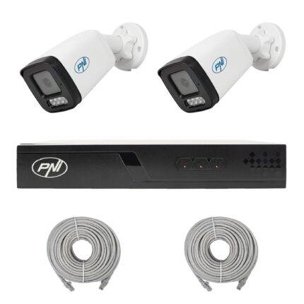 PNI House IP710-2I5 — PoE комплект с 2 корпусни камери 5 MP и аудио