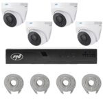 PNI House IP710-4IP5 — PoE комплект с 4 куполни камери 5 MP и кабели