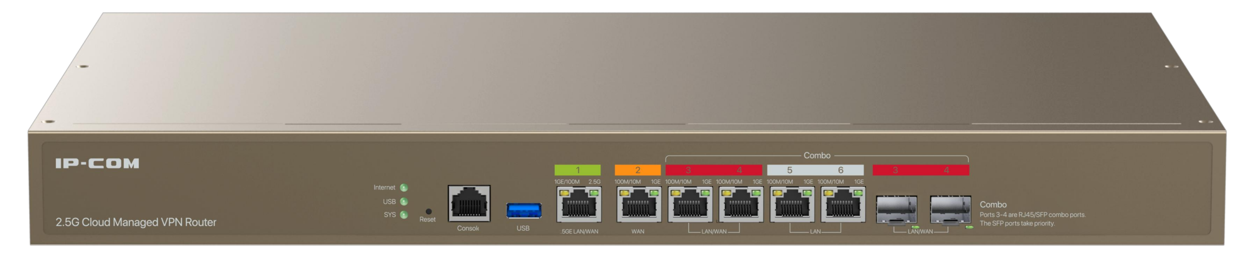 IP-COM M50-F — 2,5G VPN рутер с AP контролер и SFP Combo портове IP-COM M50-F — 2,5G VPN рутер с AP контролер и SFP Combo портове