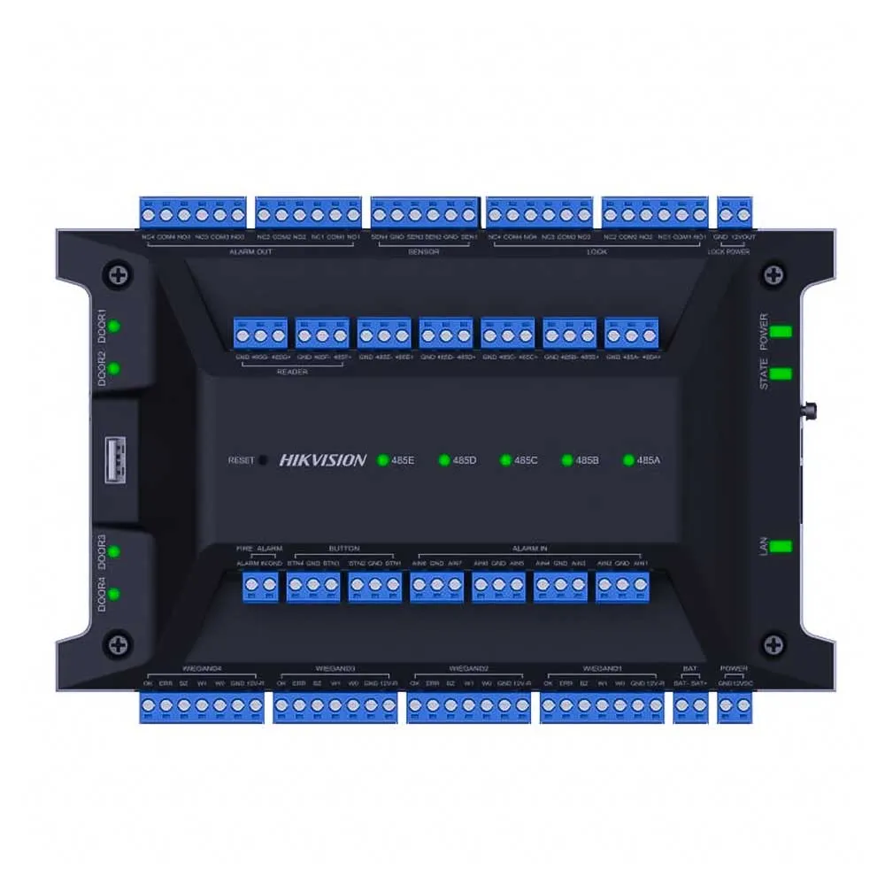 Hikvision DS-K2704X(P) — контролер за 4 врати без метална кутия Hikvision DS-K2704X(P) — контролер за 4 врати без метална кутия
