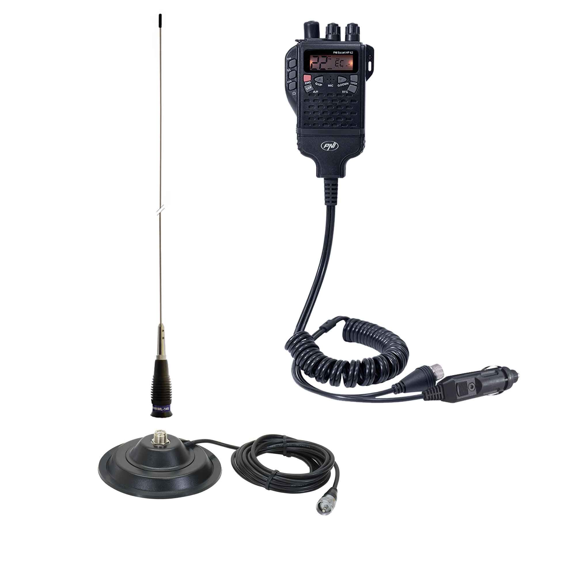 PNI-PACK89 — CB комплект HP 62 ASQ 12 V с антена ML145 PNI-PACK89 — CB комплект HP 62 ASQ 12 V с антена ML145