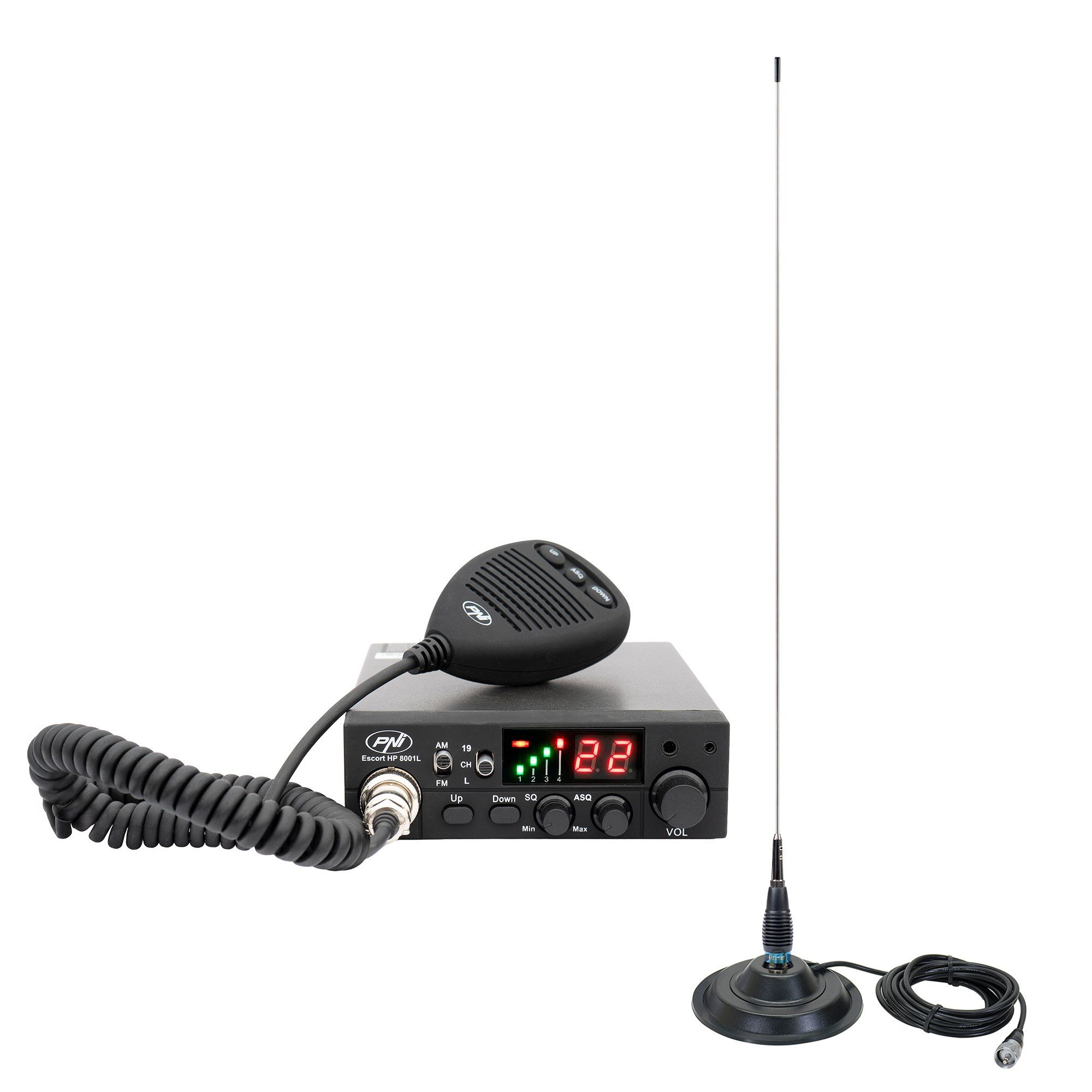 PNI-PACK57 — CB комплект HP 8001L с антена ML145 и магнитна основа PNI-PACK57 — CB комплект HP 8001L с антена ML145 и магнитна основа