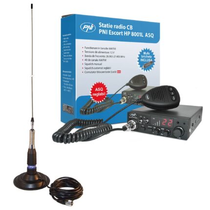 PNI-PACK99 — CB комплект HP 8001L с антена ML160 и магнитна основа