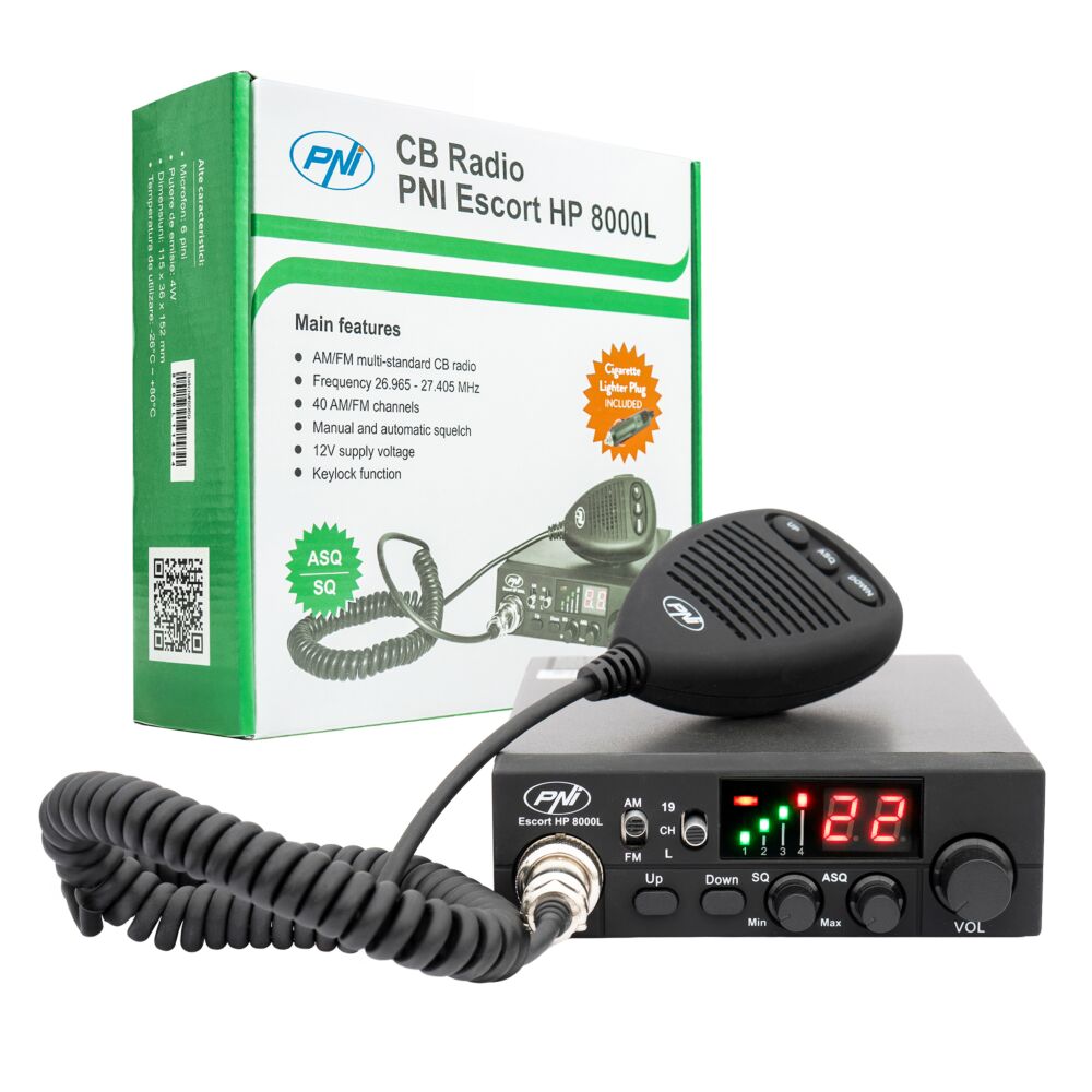PNI-HP8000L — CB радиостанция AM/FM, 12 V PNI-HP8000L — CB радиостанция AM/FM, 12 V