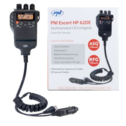 PNI-HP62DE — CB радиостанция AM/FM, 12 V с автомобилен адаптер