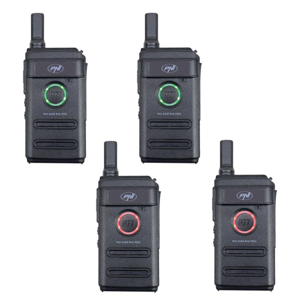 PNI R10-4 — комплект 4 радиостанции PMR R10 PRO, 446 MHz PNI R10-4 — комплект 4 радиостанции PMR R10 PRO, 446 MHz