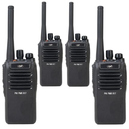 PNI R17-4 — комплект 4 радиостанции PMR446, батерии 2200 mAh