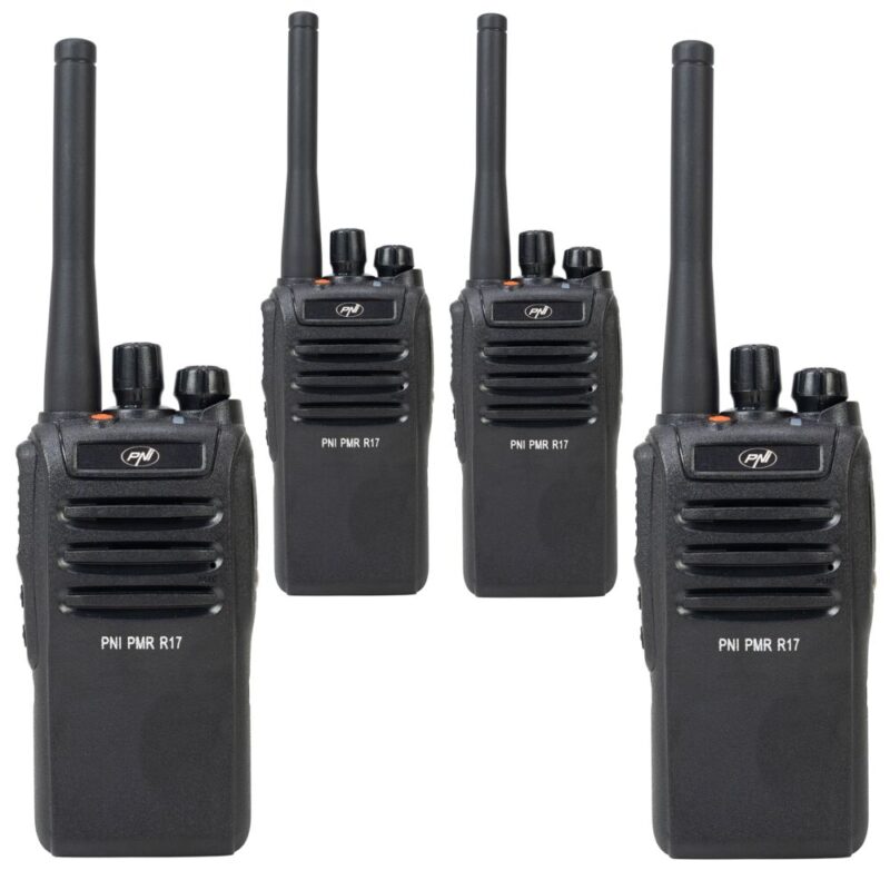 PNI R17-4 — комплект 4 радиостанции PMR446, батерии 2200 mAh