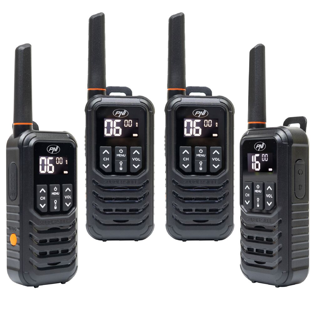 PNI-R80-4 — комплект 4 PMR446 радиостанции R80 PRO PNI-R80-4 — комплект 4 PMR446 радиостанции R80 PRO
